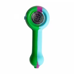 NoGoo Silicone Spoon Handpipe With Glass Bowl