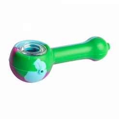 NoGoo Silicone Spoon Handpipe With Glass Bowl