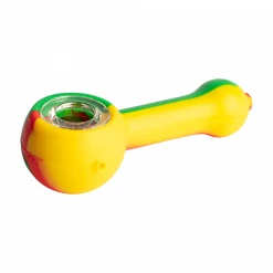 NoGoo Silicone Spoon Handpipe With Glass Bowl