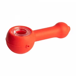 NoGoo Silicone Spoon Handpipe With Glass Bowl