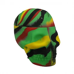 Colored Non-Stick Silicone Skull Jar By NoGoo Storage & Stash Cases