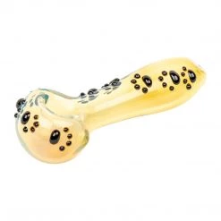 Red Eye Glass Paw Print Spoon Pipe Pipes