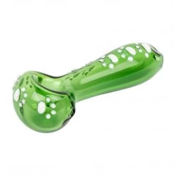 Red Eye Glass Paw Print Spoon Pipe Pipes