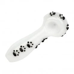 Red Eye Glass Paw Print Spoon Pipe Pipes