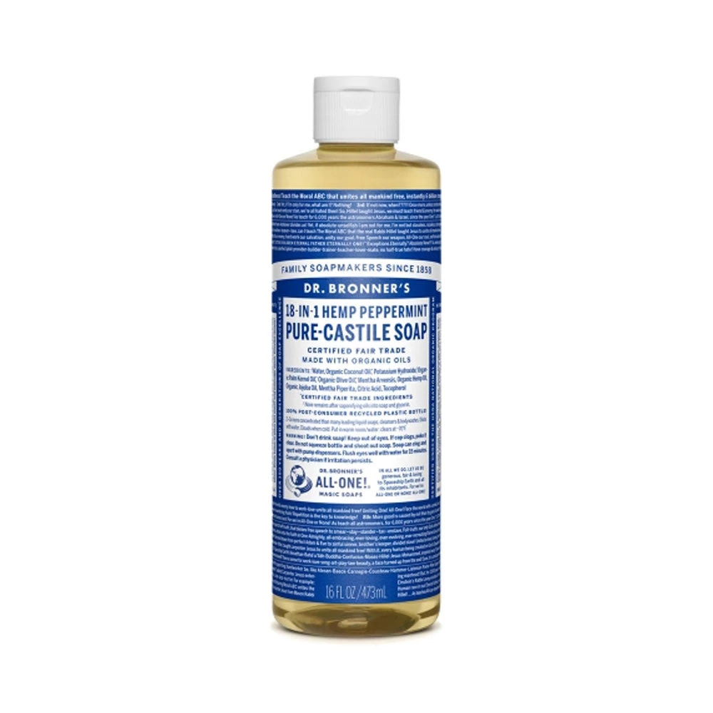 Peppermint Dr. Bronner's 18-in-One Liquid Soap Health & Body 2 Peppermint Dr. Bronner's 18-in-One Liquid Soap Health & Body