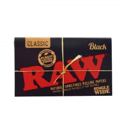 RAW Black Rolling Papers - Single Wide