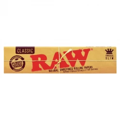 RAW Natural Unrefined Rolling Papers - King Size Slim