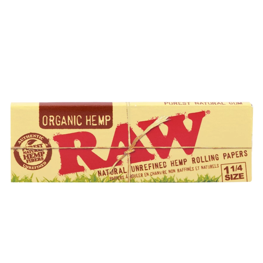 RAW Organic Hemp Natural Unbleached Rolling Papers - 1¼ Size 1 RAW Organic Hemp Natural Unbleached Rolling Papers - 1¼ Size
