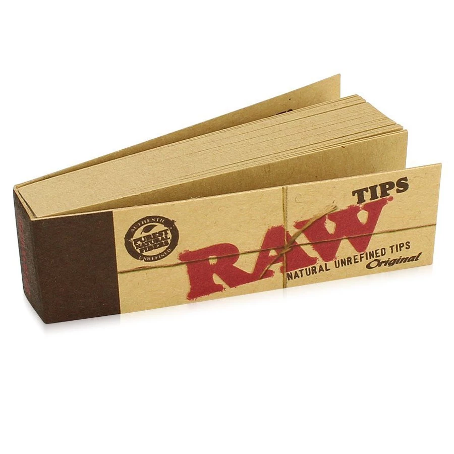 RAW Natural Unrefined Filter Tips Rolling Papers 1 RAW Natural Unrefined Filter Tips Rolling Papers