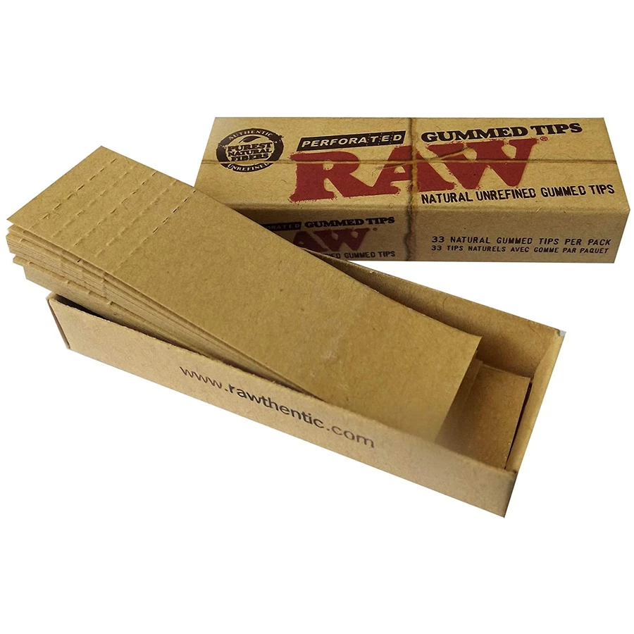 Rolling Papers RAW Natural Unrefined Filter Tips - Perforated And Gummed 1 Rolling Papers RAW Natural Unrefined Filter Tips - Perforated And Gummed