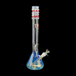 Red Eye Glass 16" Beaker Bong With Ice Dip Tube