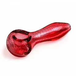 Red Eye Glass Bubble Trouble Colored Hand Pipe