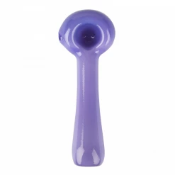 Red Eye Glass Pipes Solid Color 4.5" Spoon Pipe With Built In Ash Catcher