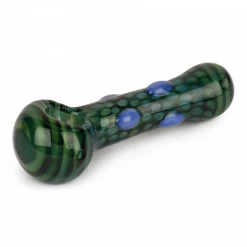 Red Eye Glass Pipes Colored Dots & Stripes Pipe