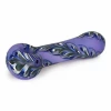 Red Eye Glass Purple Paisley Pipe With Frosted Glass Pipes