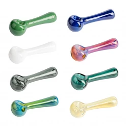 Red Eye Glass Pipes 4.5" Spoon Hand Pipe