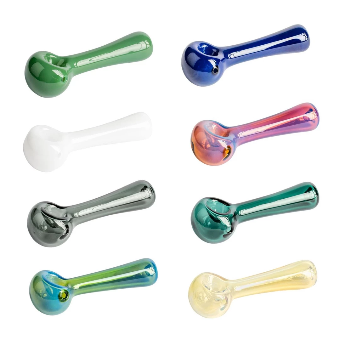 Red Eye Glass Pipes 4.5" Spoon Hand Pipe 1 Red Eye Glass Pipes 4.5" Spoon Hand Pipe