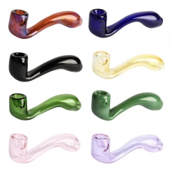 Red Eye Glass 5.5" Sherlock Hand Pipe Pipes