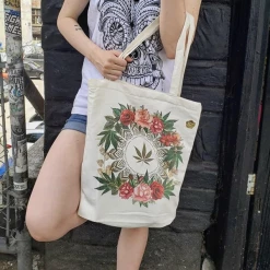 Rose Buds & Flowers Tote Bag By Fashionably High Clothing