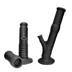 Water Pipes Lit Silicone Bent Neck 13.5