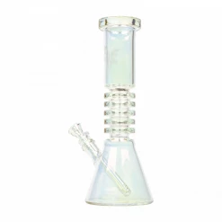 Red Eye Tek Water Pipes 12" Radiator Beaker Bong With Metallic Terminator Finish