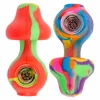 LIT Silicone Mushroom Pipe With Glass Bowl