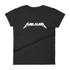 WEEDY CLOTHING Marijuana Heavy Metal T-Shirt - Women's