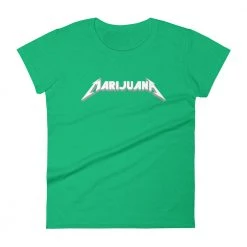 WEEDY CLOTHING Marijuana Heavy Metal T-Shirt - Women's 23 WEEDY CLOTHING Marijuana Heavy Metal T-Shirt - Women's