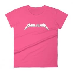 WEEDY CLOTHING Marijuana Heavy Metal T-Shirt - Women's 21 WEEDY CLOTHING Marijuana Heavy Metal T-Shirt - Women's