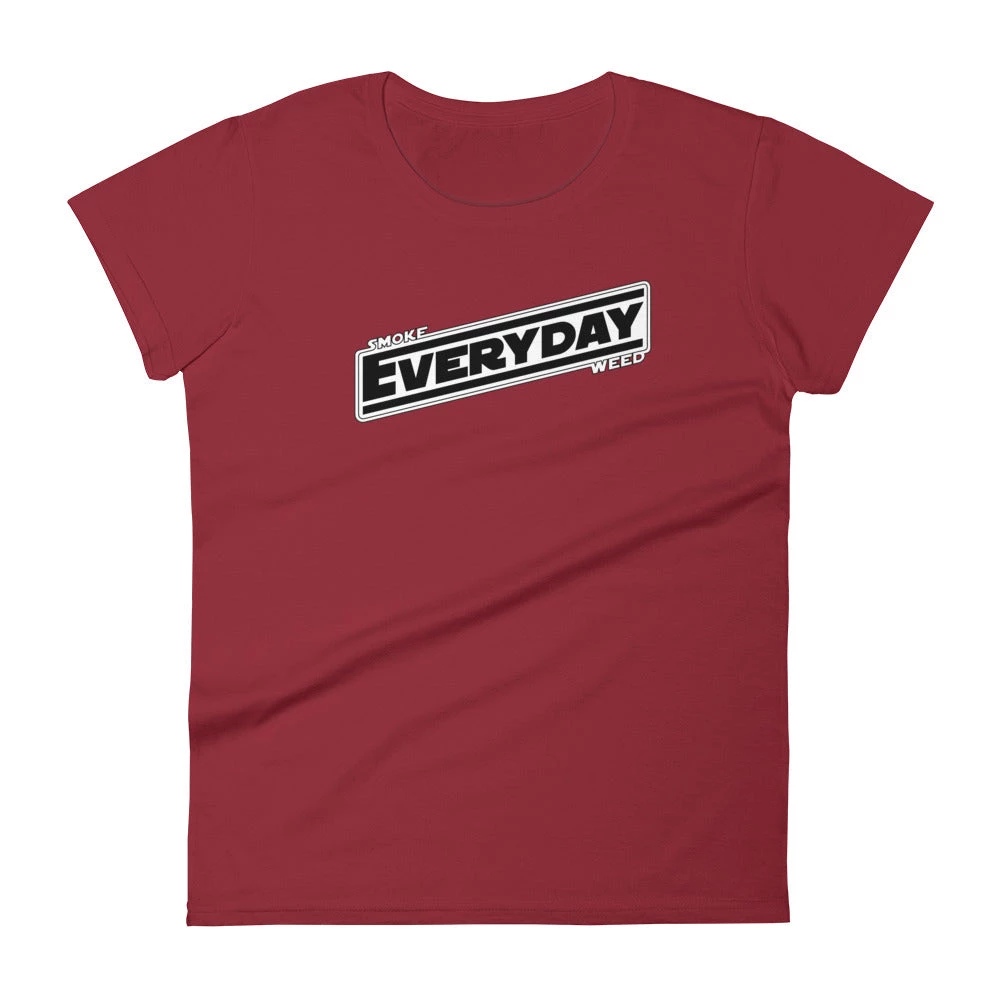 WEEDY CLOTHING Smoke Weed Everyday T-Shirt - Woman's 5 WEEDY CLOTHING Smoke Weed Everyday T-Shirt - Woman's