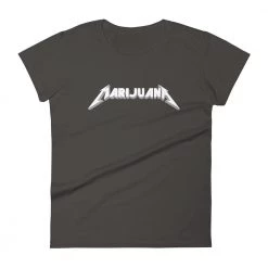 WEEDY CLOTHING Marijuana Heavy Metal T-Shirt - Women's 17 WEEDY CLOTHING Marijuana Heavy Metal T-Shirt - Women's